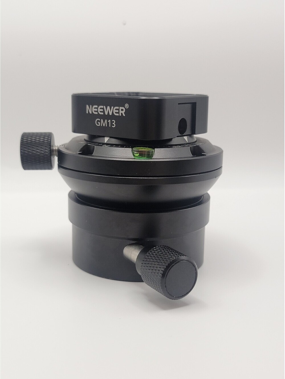 NEEWER GM13 Tripod Leveling Base (Φ55mm) Aluminum Missing 1/4" QR Plate